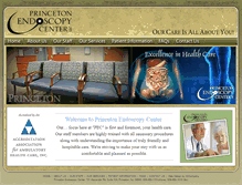 Tablet Screenshot of princetonendoscopycenter.com